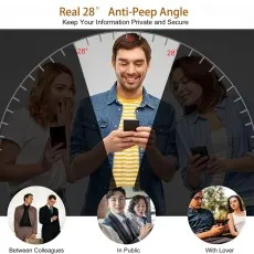 Nokia G22 2-Pack Privacy Tempered Glass – Anti-Spy Coating & Heavy-Duty Screen Protection