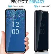 Premium Nokia G60 Privacy Glass – Shatterproof 9H Tempered, Anti-Spy, 2 Pack