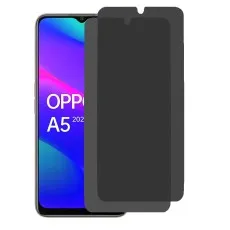 OPPO A5 2020 smartphone with two privacy screen protectors