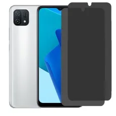 OPPO A16e smartphone with two privacy screen protector