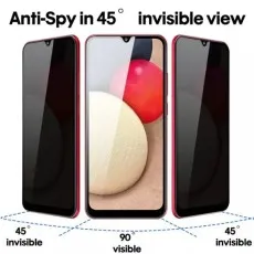 Side-by-side comparison of visible and invisible angles on Nokia C12 display.