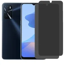 OPPO A16s smartphone with two privacy screen protector