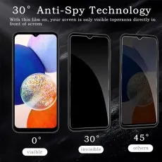 Anti-spy technology for Realme Narzo 50 5G blocking side-angle screen visibility.