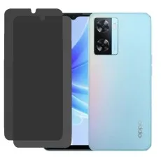 OPPO A77 4G phone with Two privacy screen protectors