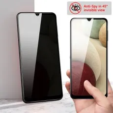 Anti-spy screen protector showing 45° viewing angle privacy effect