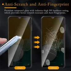 Durable 9H anti-scratch screen protector for TCL 30E resists fingerprints too.