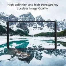 HD clear tempered glass screen protector for Realme Pad 2 Lite 10.95 inch demonstrating high definition and lossless image quality