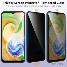 Privacy screen protector for phones, visible only to direct viewers at 35 degrees