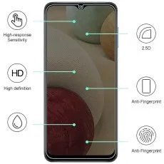 Screen protector for Samsung Galaxy A12 with high-response, HD, and anti-fingerprint