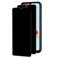 Samsung Galaxy A13 phone with two privacy screen protectors