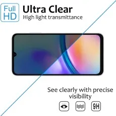 Ultra clear screen protector for phones, showing high light transmittance