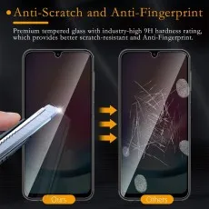 Anti-scratch and anti-fingerprint 9H tempered glass screen protector for phones