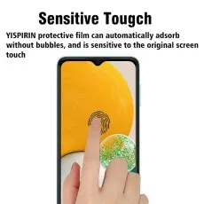Sensitive touch demonstration on VIvo T1 5G with fingerprint icon overlay.