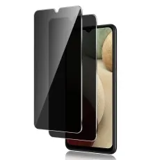 Samsung Galaxy M23 phone with two privacy screen protectors