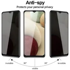Vivo Y19 For Privacy screen demonstrating visible (30°) and invisible (beyond 30°) angles.