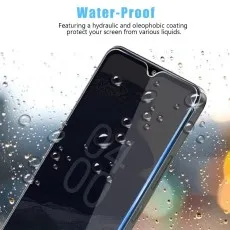 High-quality screen guard on Vivo Y51 resisting water for maximum protection.
