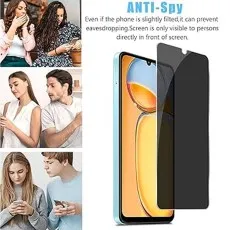 Xiaomi Redmi 9 Power Tempered Glass – 9H Privacy Screen, Anti-Spy, Case Friendly Fit