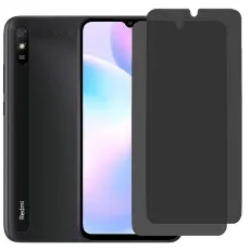 Xiaomi Redmi 9AT smartphone with two privacy screen protectors