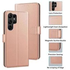 Samsung S24 Ultra & S24 Plus Leather Wallet Case – Magnetic Flip Cover with Card Holder | Free UK Delivery