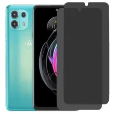 Motorola Edge 20 Fusion smartphone with two privacy screen protectors