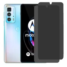 Motorola Edge 20 Pro smartphone with two privacy screen protectors