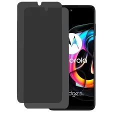 Motorola Edge 20 Lite smartphone with two privacy screen protectors