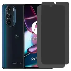 Motorola Edge 30 Pro smartphone with two privacy screen protectors