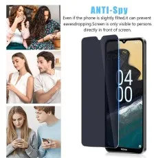 Crystal Clear Privacy Tempered Glass for Huawei P Smart 2021 – 2-Pack, Smooth Touch & HD View