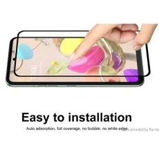 2-Pack 9D tempered glass  for LG Q52 ultra-clear HD view, smooth touch response, case-friendly