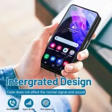 Samsung Galaxy S23 FE Wallet Case with RFID Blocking - PU Leather Folio Flip Cover, Credit Card Holder, Kickstand, Shockproof Protective Phone Case - Black