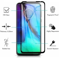 Motorola Moto G Pro Anti-Scratch 9D Glass Screen Protector 2-Pack – 9H Hardness Shield, Case-Friendly, UK Version