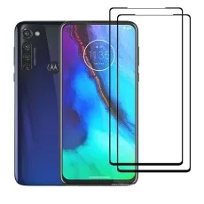 2 Pack 9D Tempered Glass Screen Protector for Motorola Moto G Stylus.