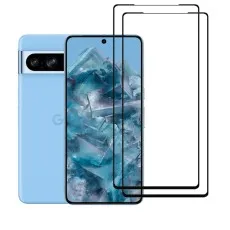 2 Pack 9D Glass Screen Protector For Google Pixel 8 Pro.