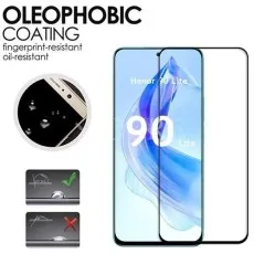 A Honor smartphone 9D screen protector with OLEOPHOBIC COATING text