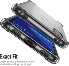 Huawei P40 Bumper Clear Case Cover 6.1 inch, Crystal Clear