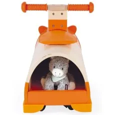 Janod Hamster Ride-On Child Toy with Handle and Storage Compartment