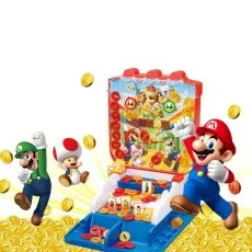 Epoch Super Mario Lucky Coin Game – Tabletop Arcade Style Coin Pusher