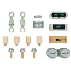 Janod Brico’Kids Wooden Robot Construction Toy – DIY Build & Play Set for Kids, Model-J06473