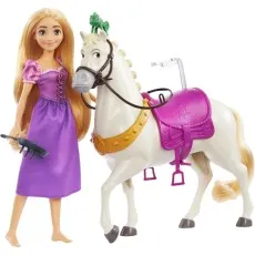 Disney Princess Rapunzel Doll & Maximus Horse Set – With Pascal Figure