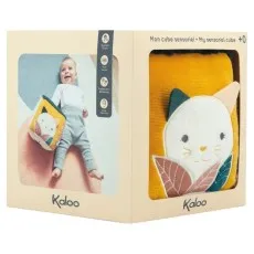 Kaloo Stimuli Sensory Cube – Soft & Wooden Activity Toy for Infants UK K227000