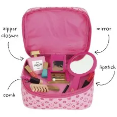 Janod Little Miss Vanity Case – Pretend Play Wooden Beauty Set J06514