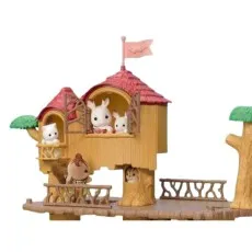 Sylvanian Families Adventure Treehouse Gift Set for Kids – Woodland & Camping Fun
