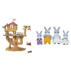 Sylvanian Families Adventure Treehouse Gift Set for Kids – Woodland & Camping Fun