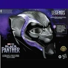 Marvel Legends Series Black Panther Premium Electronic Helmet with Light FX & Flip-Up Lenses UK Edition