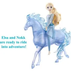 Mattel Disney Frozen Elsa Toy UK – Bendable Doll with Water Nokk
