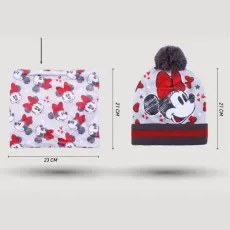 Disney Minnie Mouse Girls Winter Set – Hat, Snood & Gloves 3 Piece Gift Boxed UK
