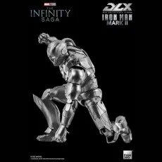 Marvel Infinity Saga DLX Iron Man Mark 2 Collectible Figure with Lights & Stand UK