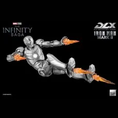 Marvel Infinity Saga DLX Iron Man Mark 2 Collectible Figure with Lights & Stand UK