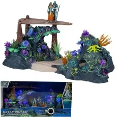 A detailed toy playset of the Metkayina Reef from the movie Avatar, with glowing coral.
