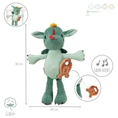 Lilliputiens Joe the Dragon Musical Plush Toy for Babies – Birth Gift UK
